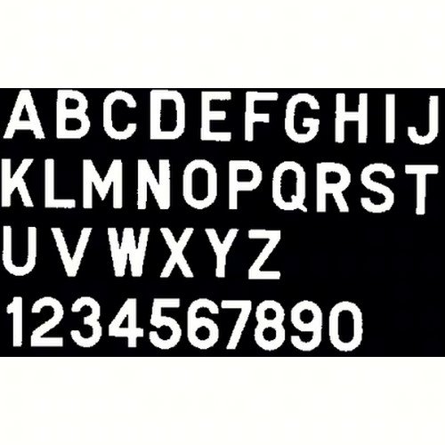 Bernard Engraving PS30WP White 3 Inch Stick-on Letters - Self-Adhesive Vinyl Alphabet for DIY Crafts, Home Decor, and Sign Making - Perfect for Walls, Windows, and Mailboxes