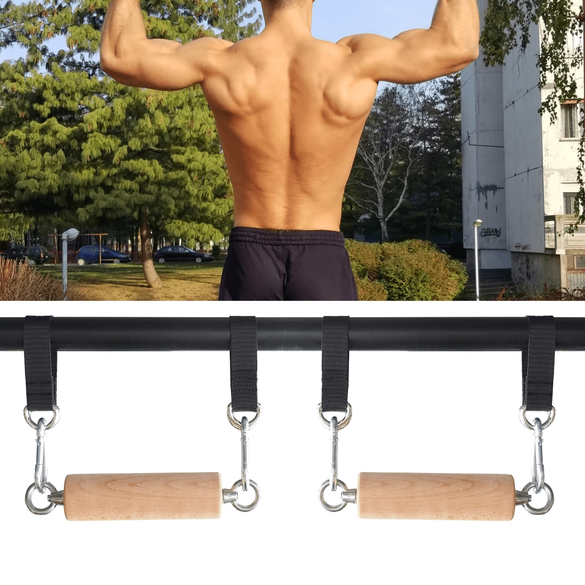 Cannonball Grip Pull Up Bar - Heavy Duty Doorway Chin Up Bar for Home Gym Strength Training - Perfect for CrossFit, Calisthenics & Home Workouts