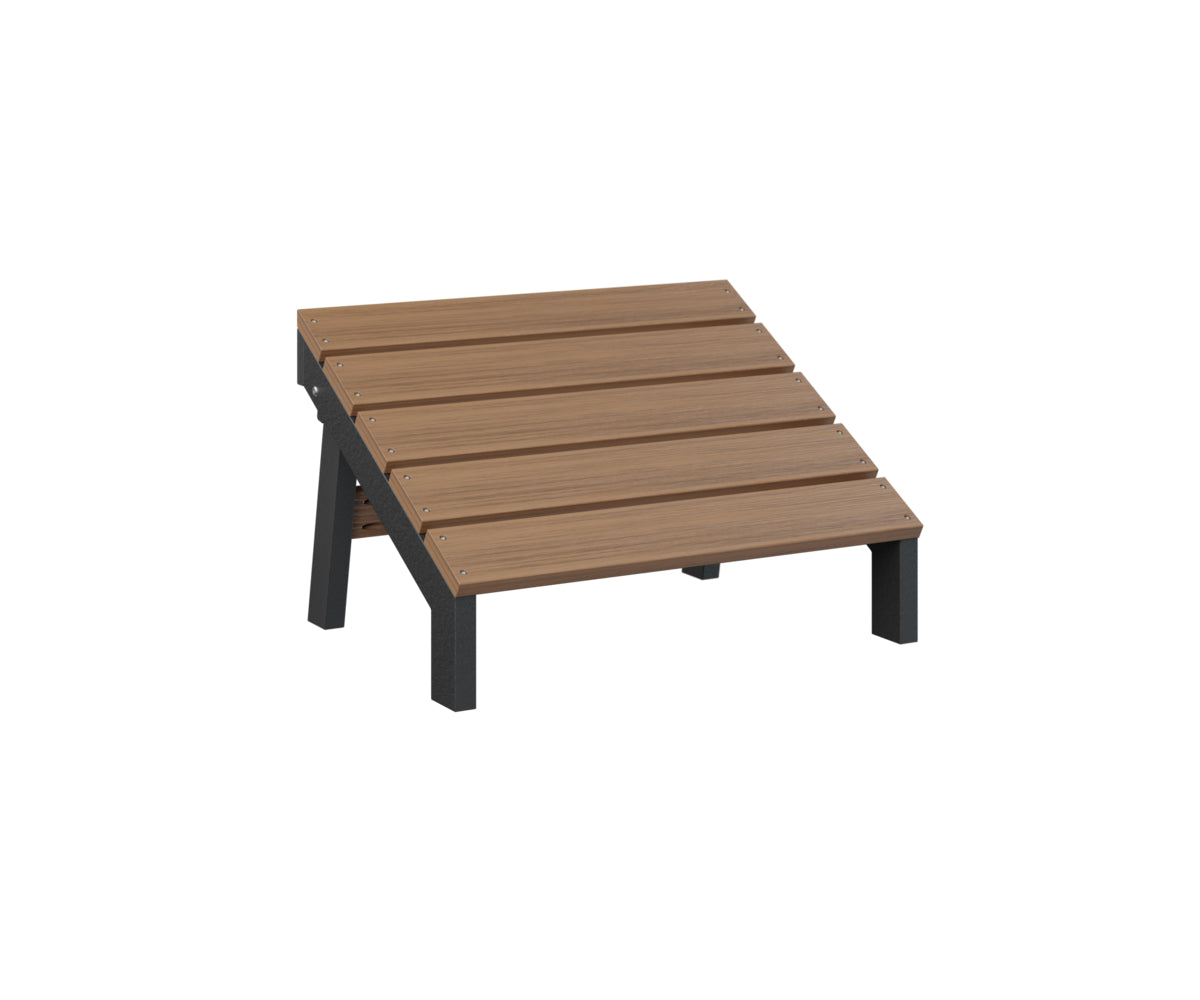 Berlin Gardens Mayhew Folding Adirondack Footstool - Outdoor Patio Furniture with Comfortable Footrest for Deck, Garden, Poolside Relaxation
