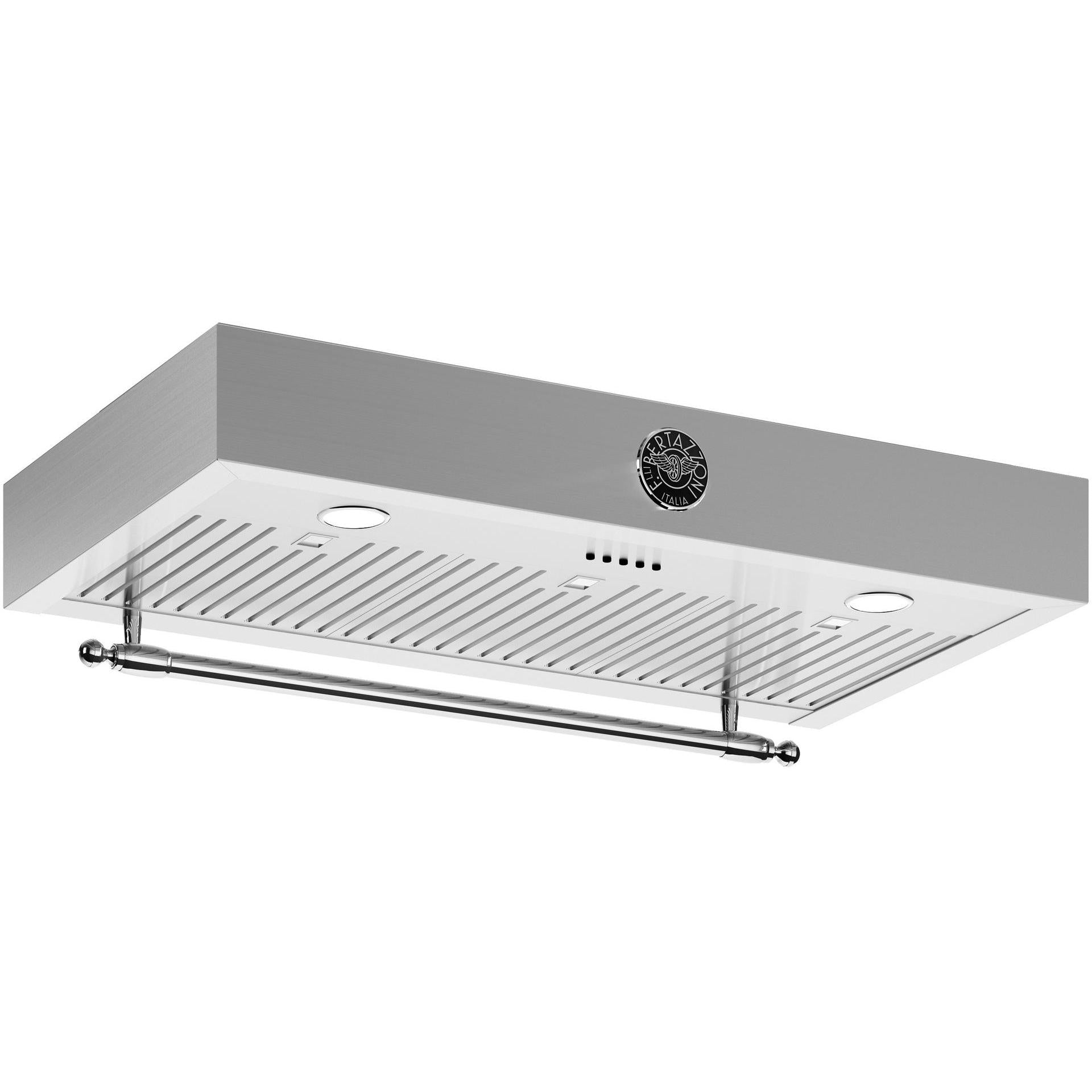 Bertazzoni 48 Inch Professional Built-In Range Hood Insert - Stainless Steel Kitchen Ventilation System for Italian Style Cooking | Perfect for Home Chefs & Gourmet Kitchens