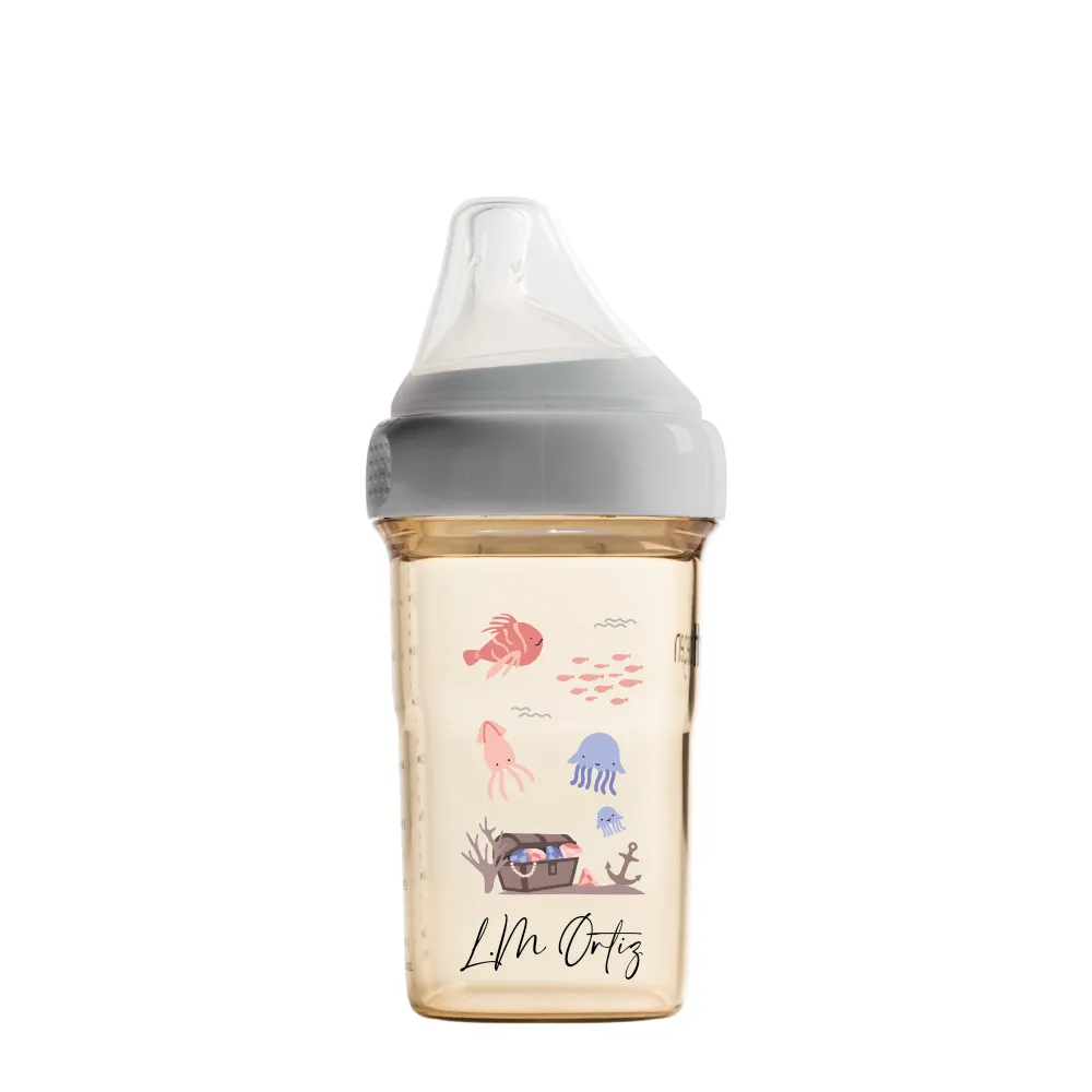 Hegen Baby Bottle Set - Customizable & Leak-Proof Newborn Feeding Essentials for Breastmilk & Formula - Perfect for Daycare, Travel & On-the-Go Parents