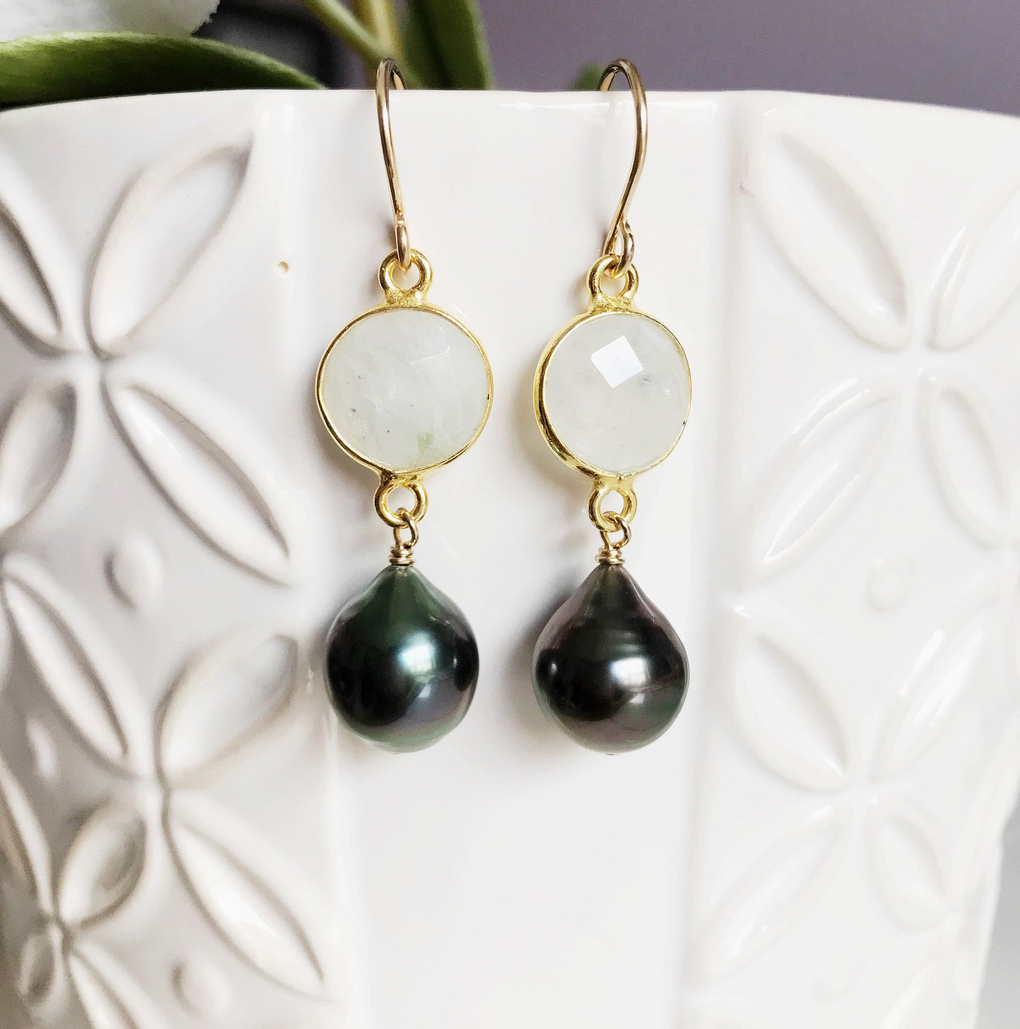 Moonstone Earrings (E363) – Elegant Handmade Jewelry for Women, Perfect for Weddings, Parties & Everyday Wear