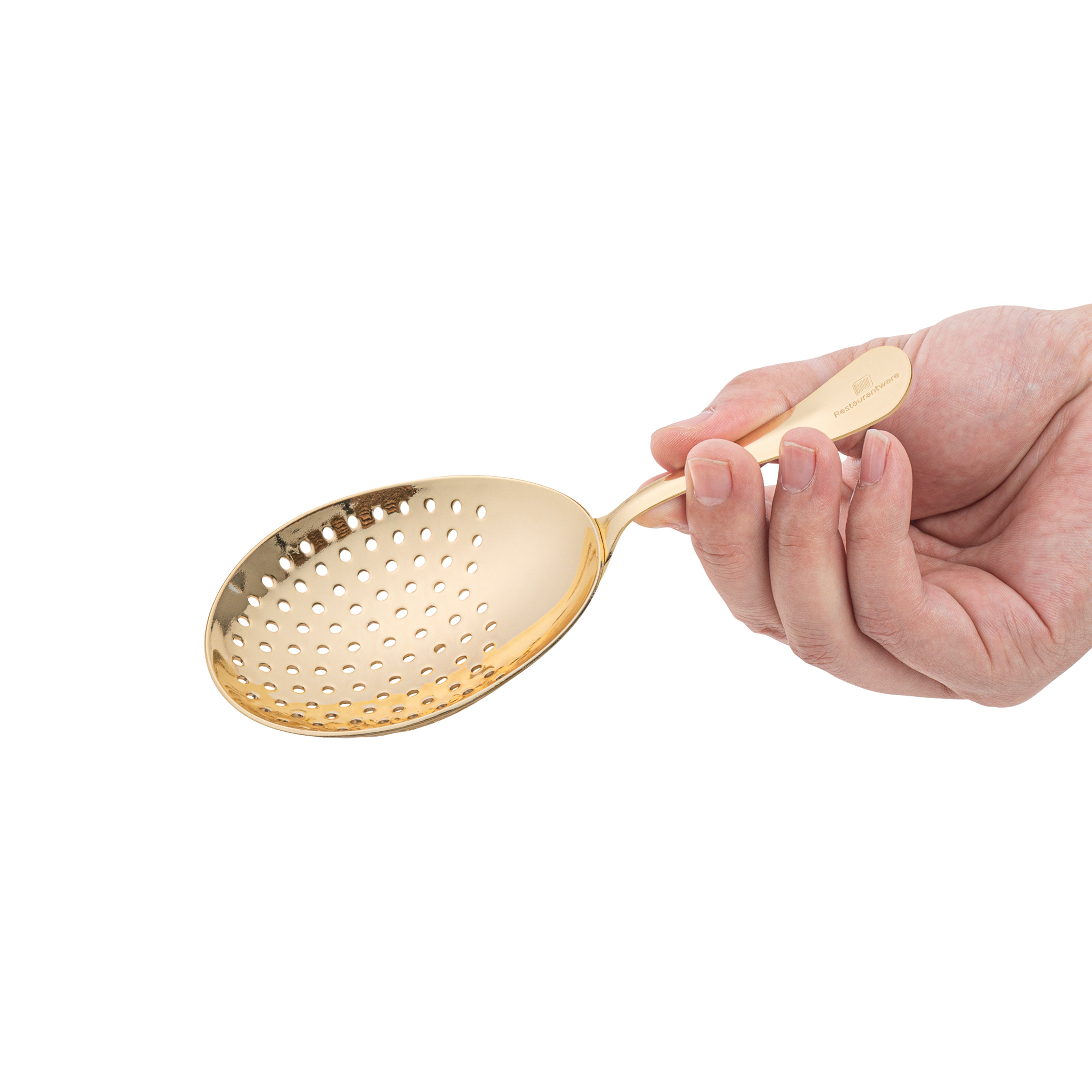 Premium Gold Plated Stainless Steel Julep Strainer - 6.5