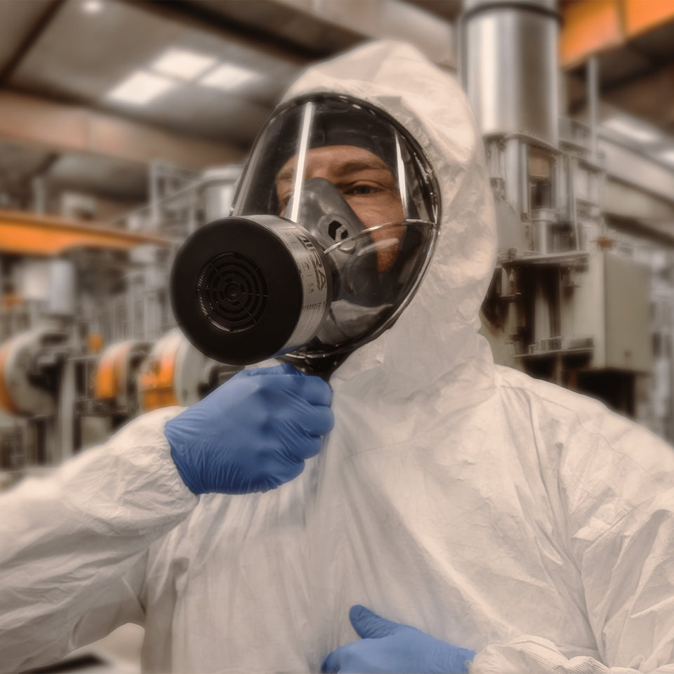 Mira Safety CM I01 Lightweight Full Face Respirator Mask - NIOSH Certified for Chemical, Biological & Industrial Protection - Ideal for Emergency Preparedness, DIY Projects & Workplace Safety