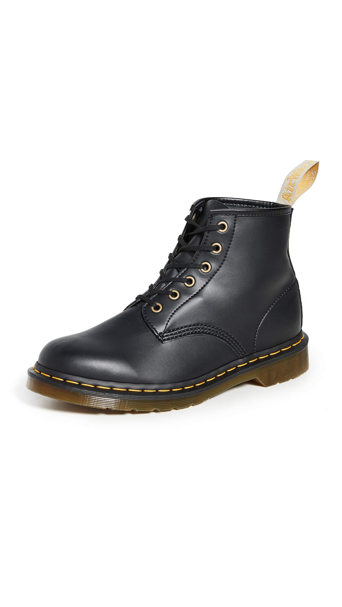 Dr. Martens Vegan 101 Classic Boots for Men | Vegan Leather Ankle Boots | Comfortable & Durable Work Boots for Everyday Wear, Outdoor Activities & Casual Style