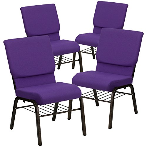 Purple Fabric/Gold Vein Frame