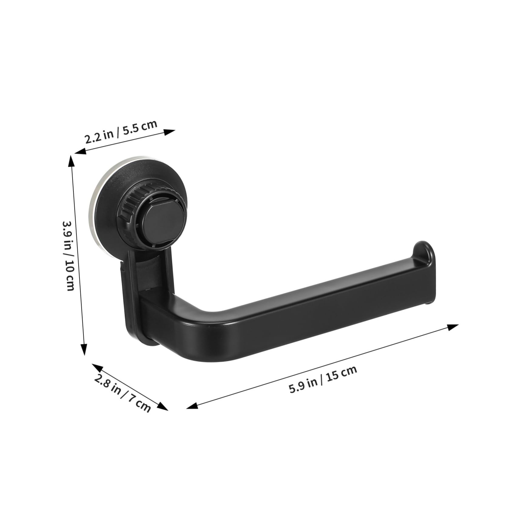 Zerodeko Metal Wall Mount Coat Hanger & Paper Towel Holder - Black Toilet Paper Stand, Paper Dispenser & PVC Hanging Organizer for Bathroom, Kitchen, Office | Space-Saving Storage Solution for Towels, Utensils & Turkish Tea Glasses