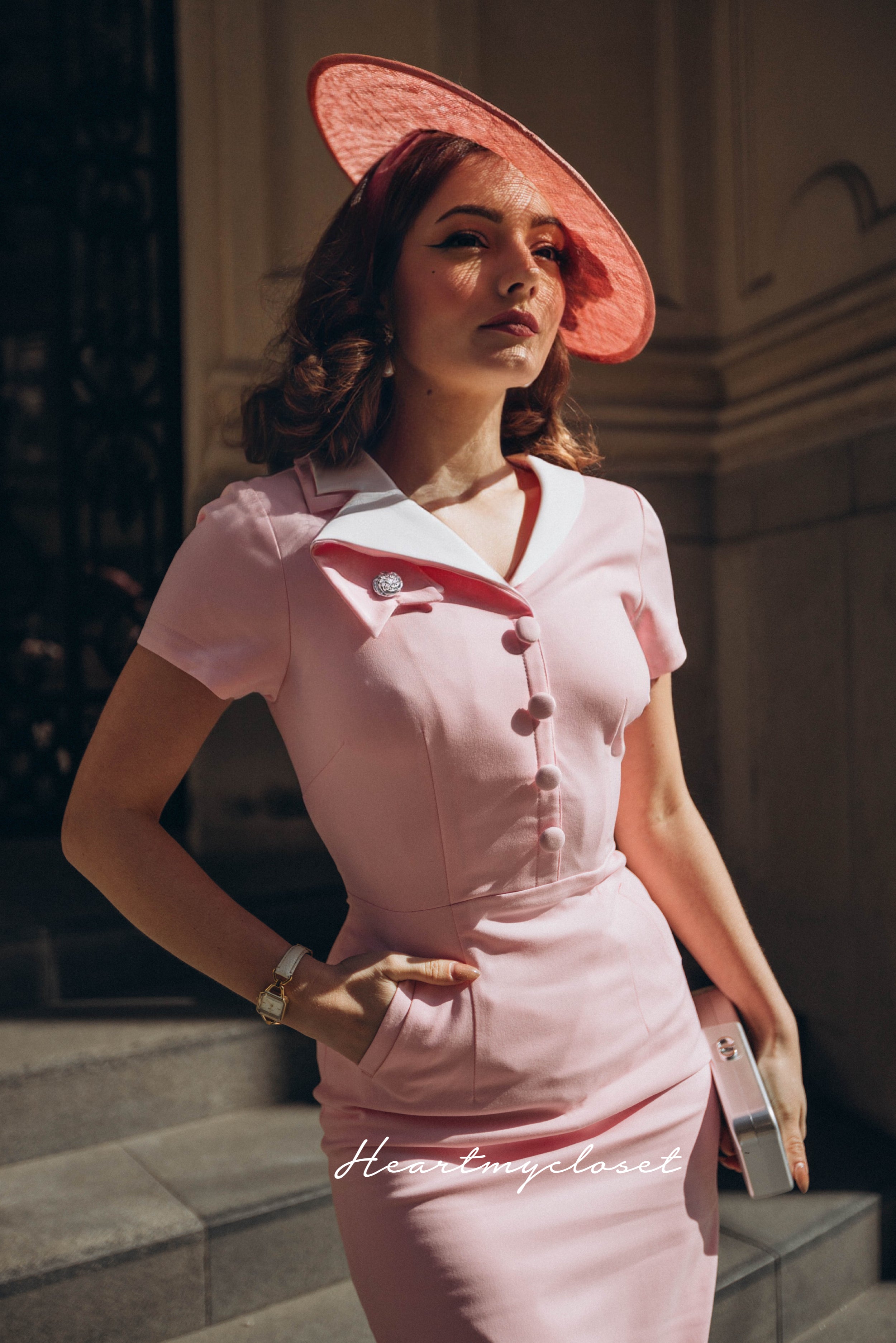 DEVON Retro Vintage Pencil Dress - Classic 1950s Style Bodycon Dress for Women | Perfect for Cocktail Parties, Date Nights & Office Wear
