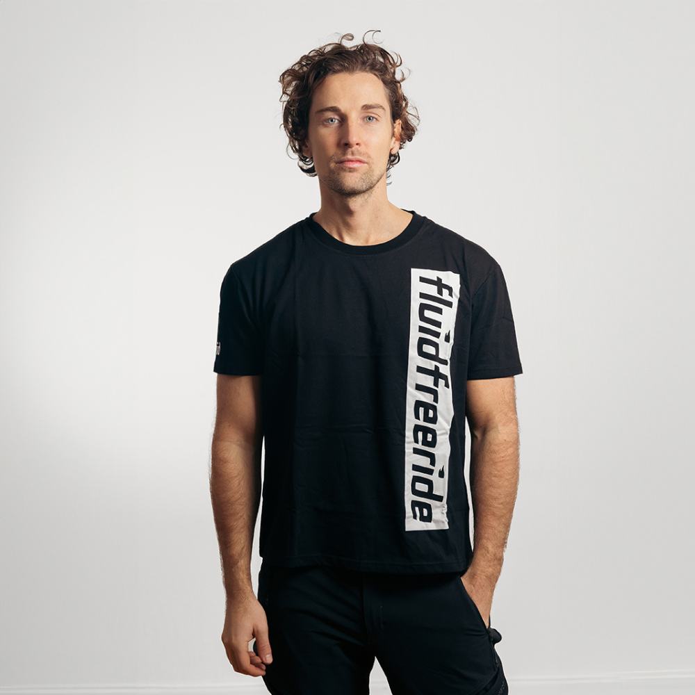 Fluid Style Tee - Soft Black Cotton T-Shirt for Men | Casual Wear, Street Fashion & Everyday Comfort