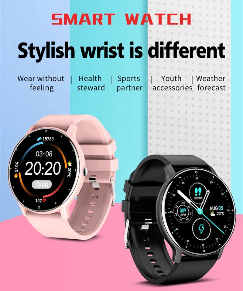 ZL02 Series Ultra 8/9 Round Smartwatch - Stylish Fitness Tracker with Heart Rate Monitor, Sleep Tracking & Waterproof Design - Perfect for Running, Swimming & Everyday Wear