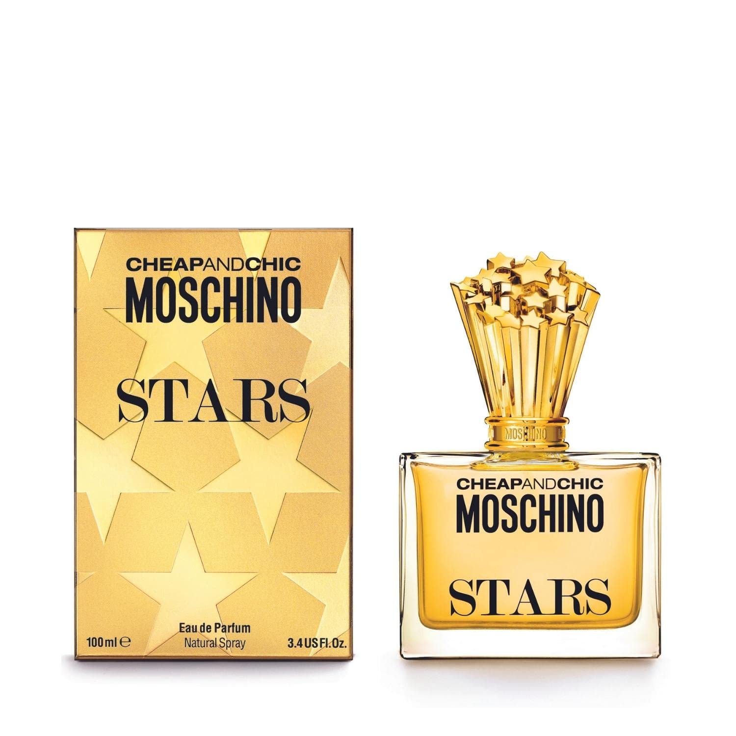 MOSCHINO Cheap & Chic Stars Eau de Parfum for Women - Floral Fruity Fragrance Perfume Spray, 3.4 oz - Perfect for Date Night, Office & Special Occasions