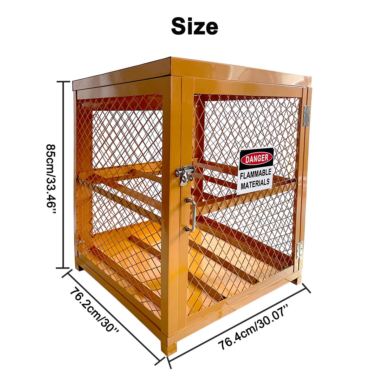 Heavy-Duty Industrial Storage Cabinet for Propane & LPG Tanks - 31