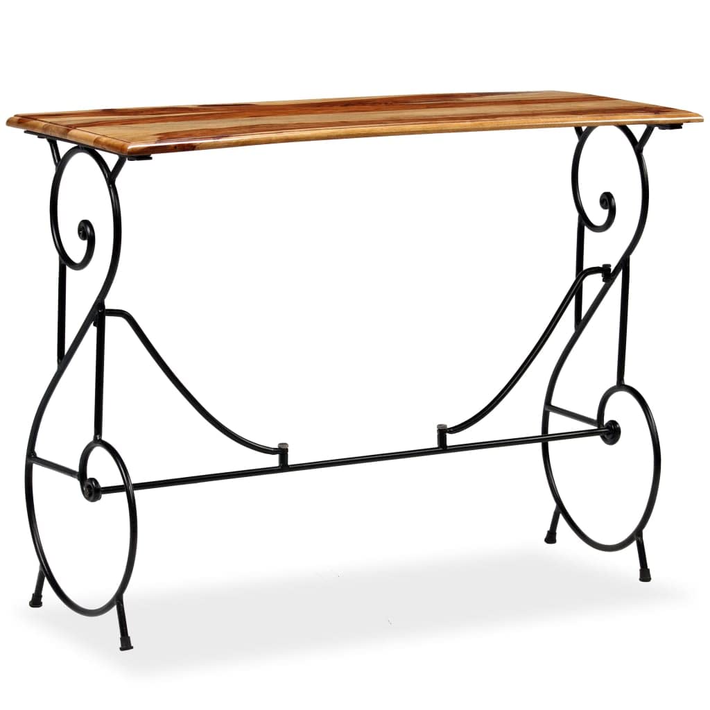 Solid Sheesham Wood Console Table - 39.4