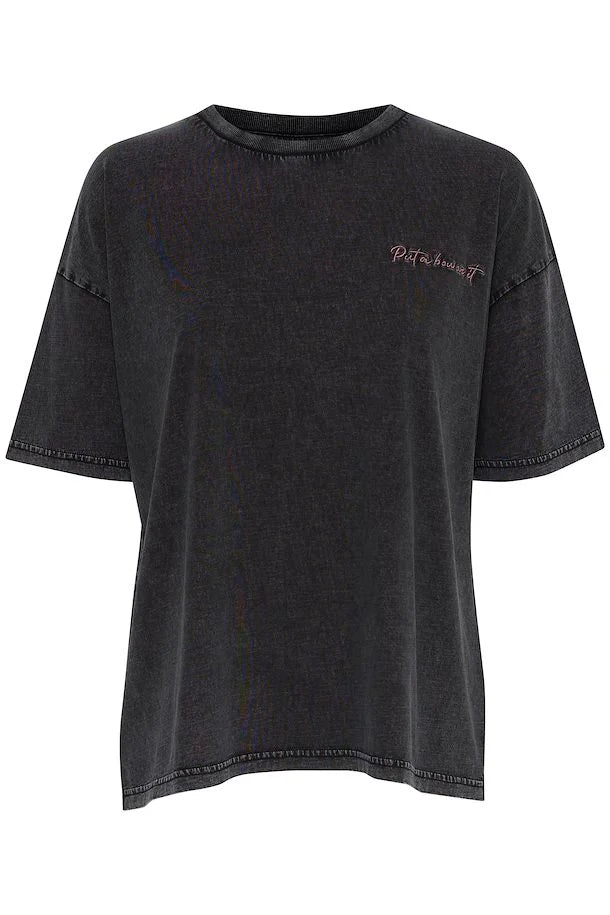 Bino Men's Black T-Shirt - Soft Cotton Casual Tee for Everyday Wear, Gym, and Outings