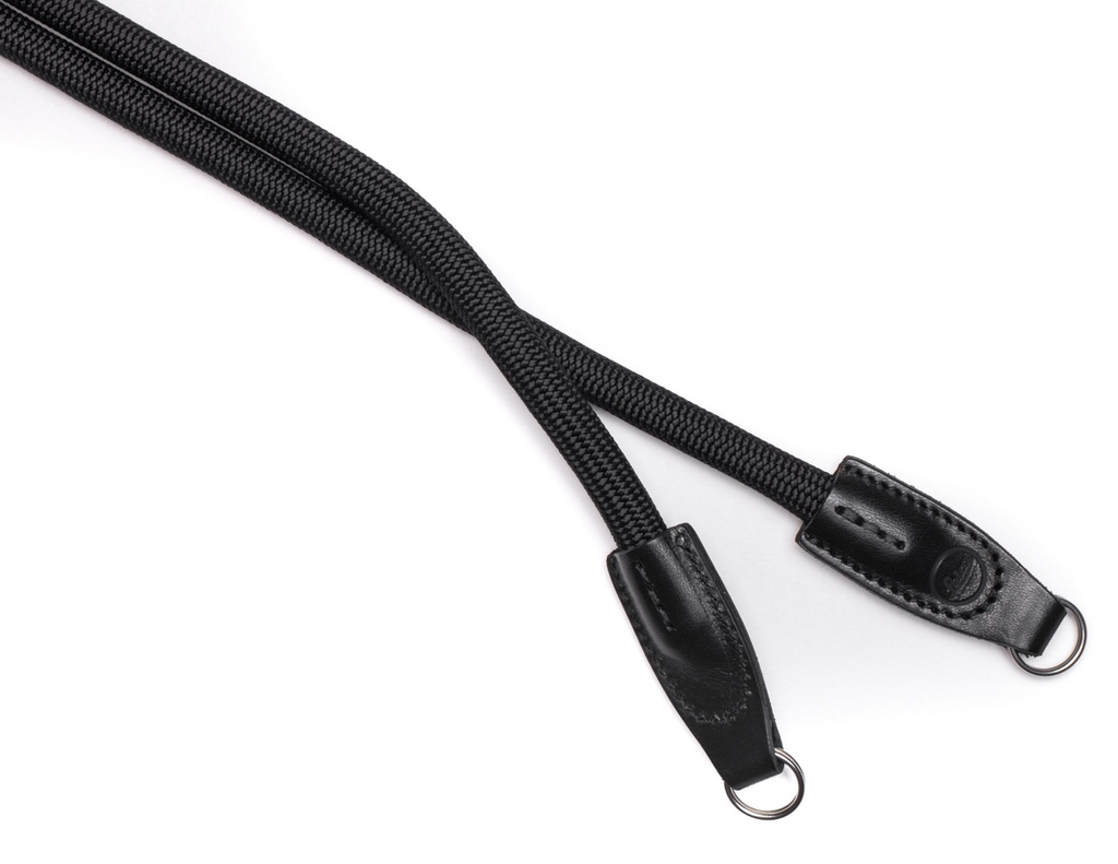 Leica Rope Camera Strap - 126cm Adjustable Black Nylon Neck Strap for DSLR, Mirrorless Cameras - Perfect for Travel, Hiking & Outdoor Photography