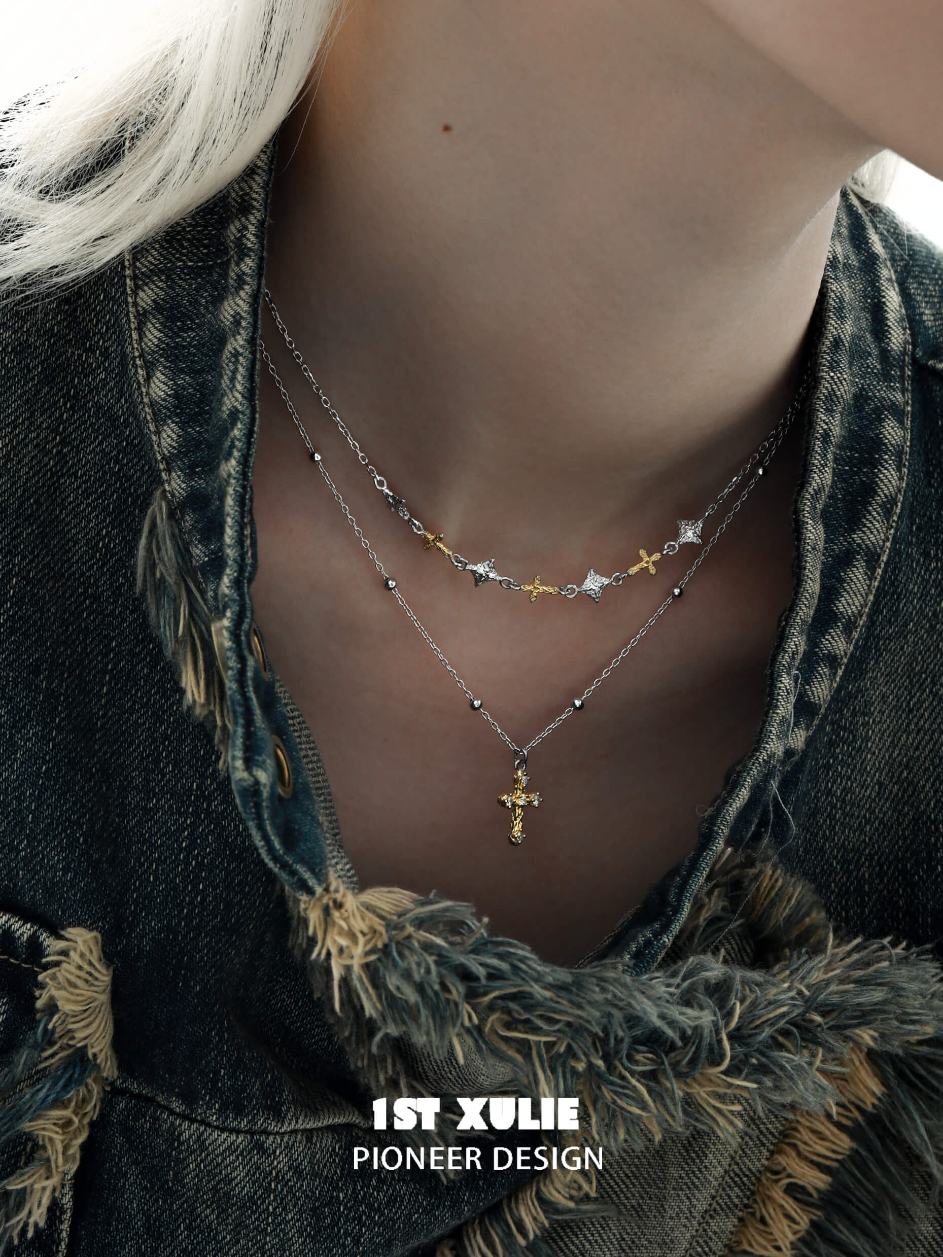 18K Gold Plated & S925 Sterling Silver Necklace for Women | Elegant Layering Pendant Jewelry for Daily Wear, Parties & Gifts