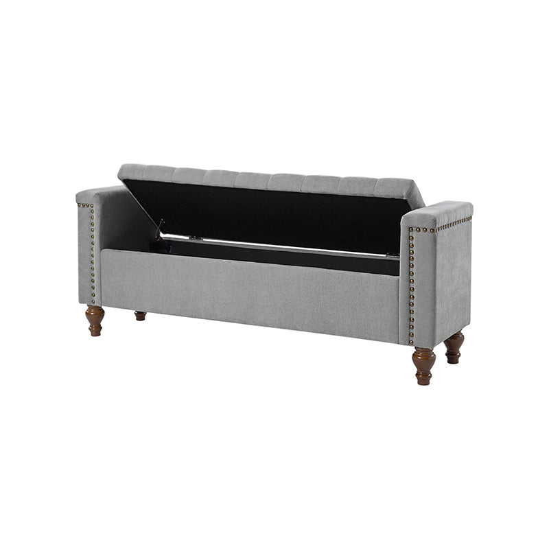 Rosana Storage Bench with Waterproof Fabric - Stylish Entryway Seating & Shoe Storage Organizer - Perfect for Living Room, Bedroom, or Mudroom Organization