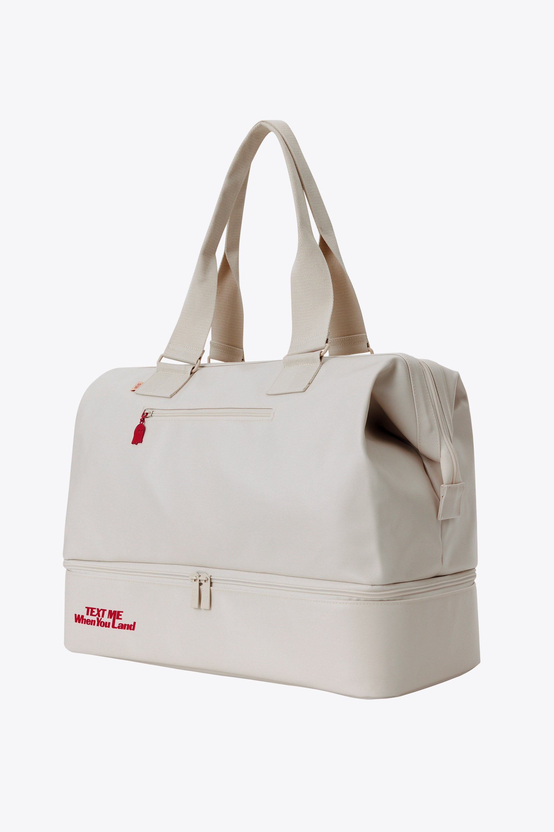 The Weekender Duffle Bag in Ghost White - Perfect for Travel, Gym & Weekend Getaways | Stylish & Durable Carry-On Luggage