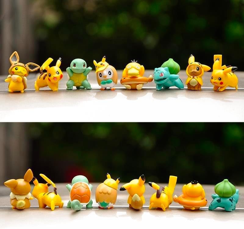 30-Piece Pokemon Mini Action Figure Set for Kids - Collectible Toy Playset for Boys & Girls, Party Favors, Birthday Decorations - Perfect for Playtime, Gifts, and Themed Parties