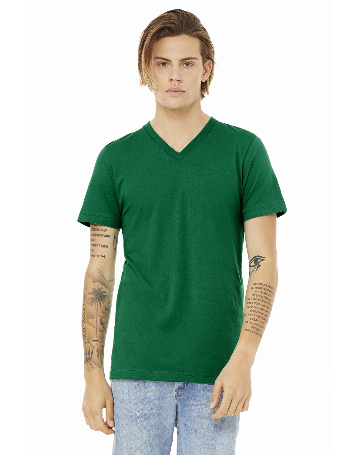 Bella + Canvas 3005 Unisex Jersey Short Sleeve V-Neck T-Shirt | Soft Cotton Tee for Men & Women | Perfect for Casual Wear, Screen Printing & Everyday Outfits