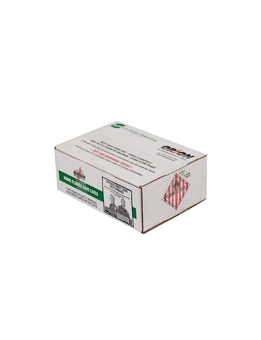 Orion Road Safety Flare 36 Pack - Waxed Emergency Flares for Highway, Roadside & Car Safety - 20 Minute Burn Time, No Stand Needed - Perfect for Roadside Emergencies, Breakdowns & Nighttime Visibility