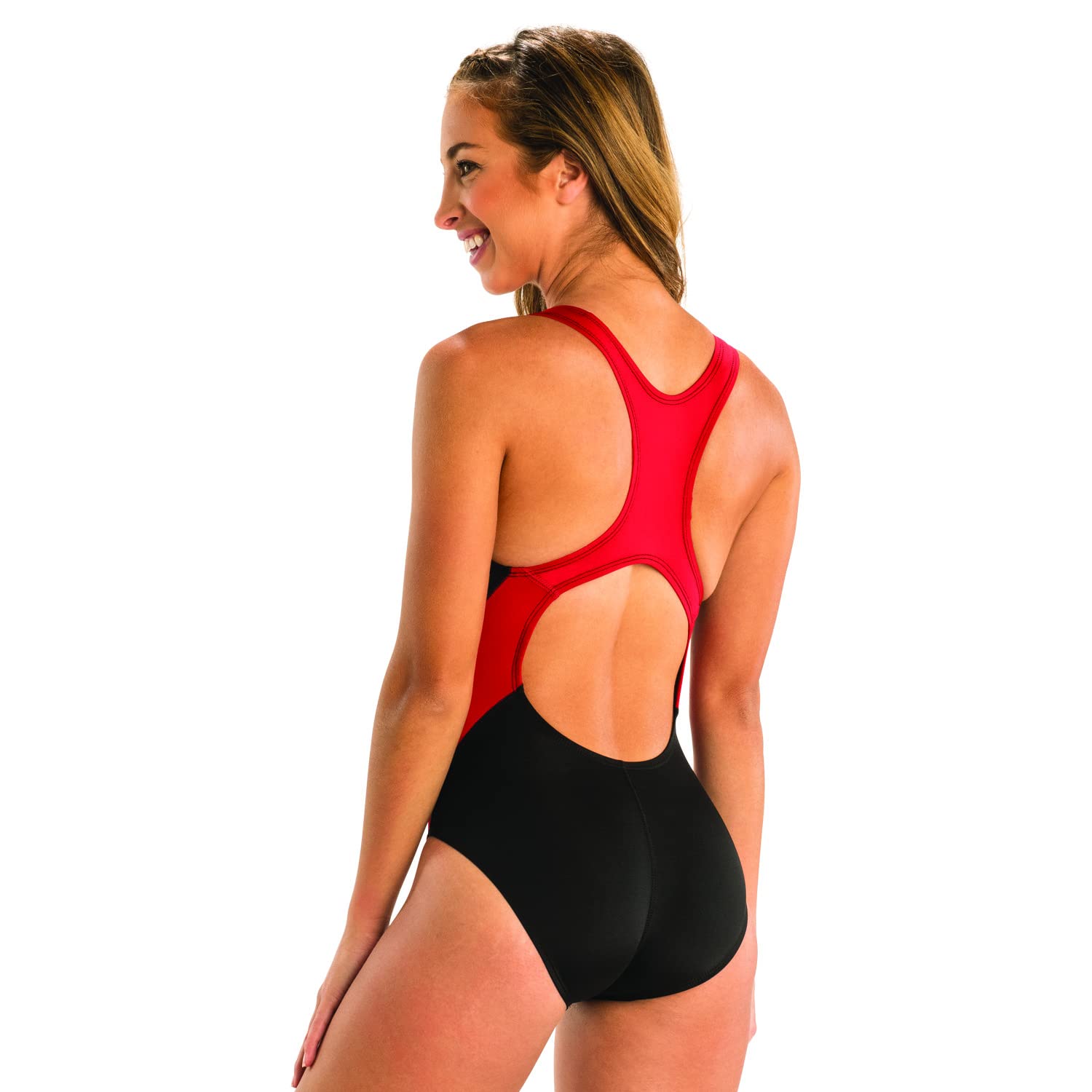 Dolfin Women's Color Block Performance Swimwear - High-Quality Training & Competition One-Piece Swimsuit for Women | Perfect for Lap Swimming, Water Aerobics & Beach Activities