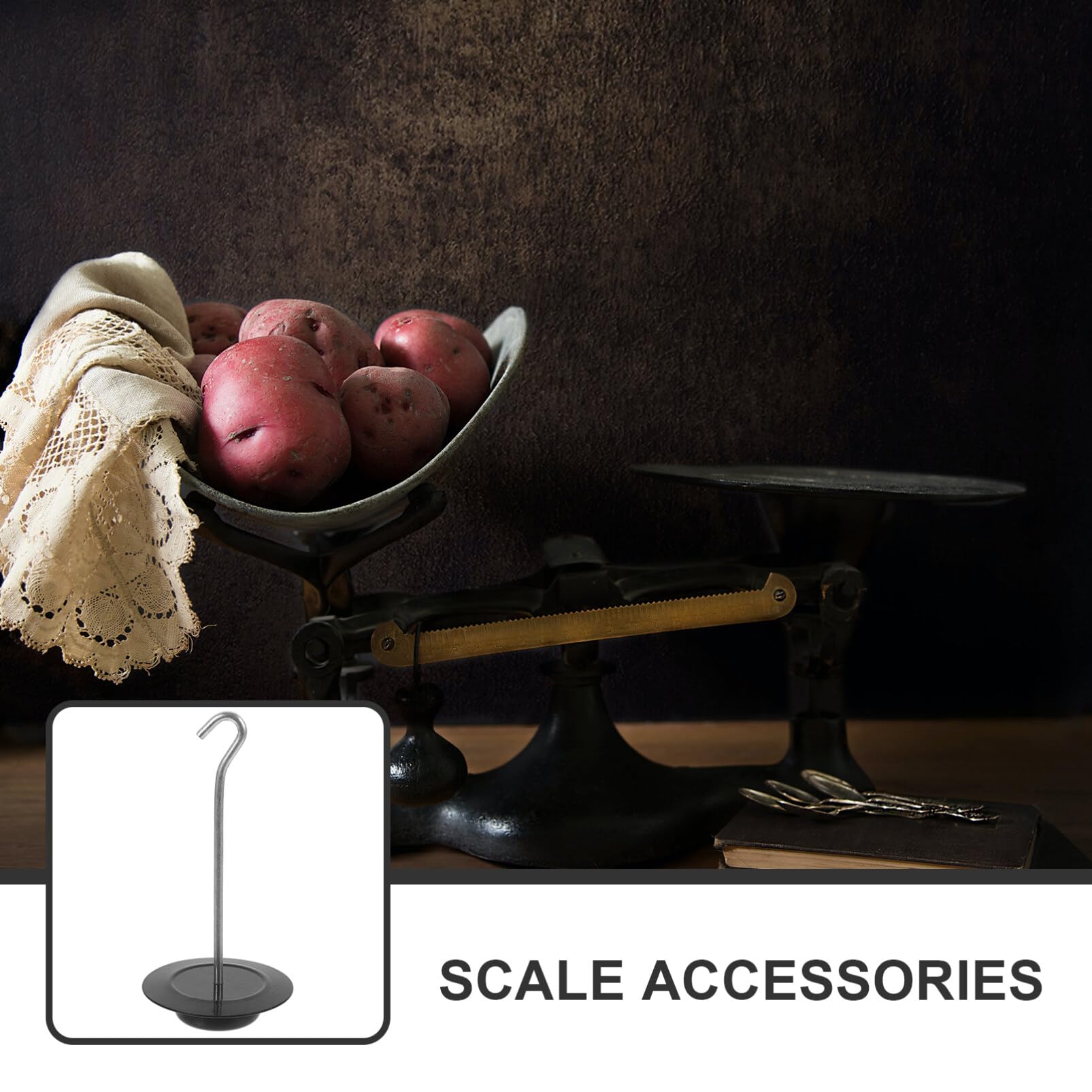Zerodeko Traditional Hanging Scale Weights - Precision Hook Scale for Measuring Weight - Perfect for Kitchen, Fishing, and Postal Shipping
