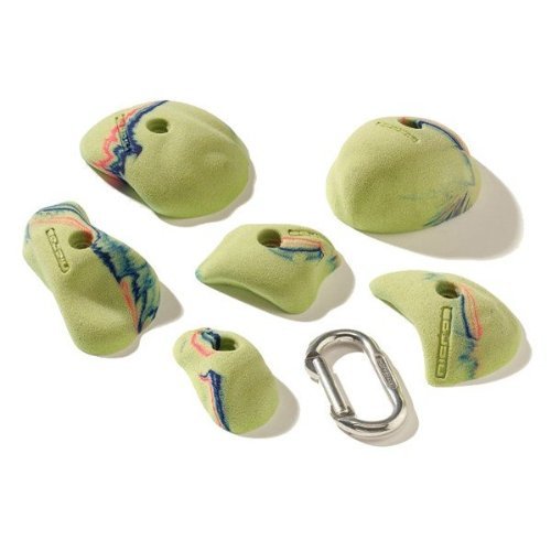 Nicros HDB Medium Cookie Dough Climbing Handholds - Intermediate Difficulty Rock Climbing Training Holds for Home Gyms & Indoor Walls