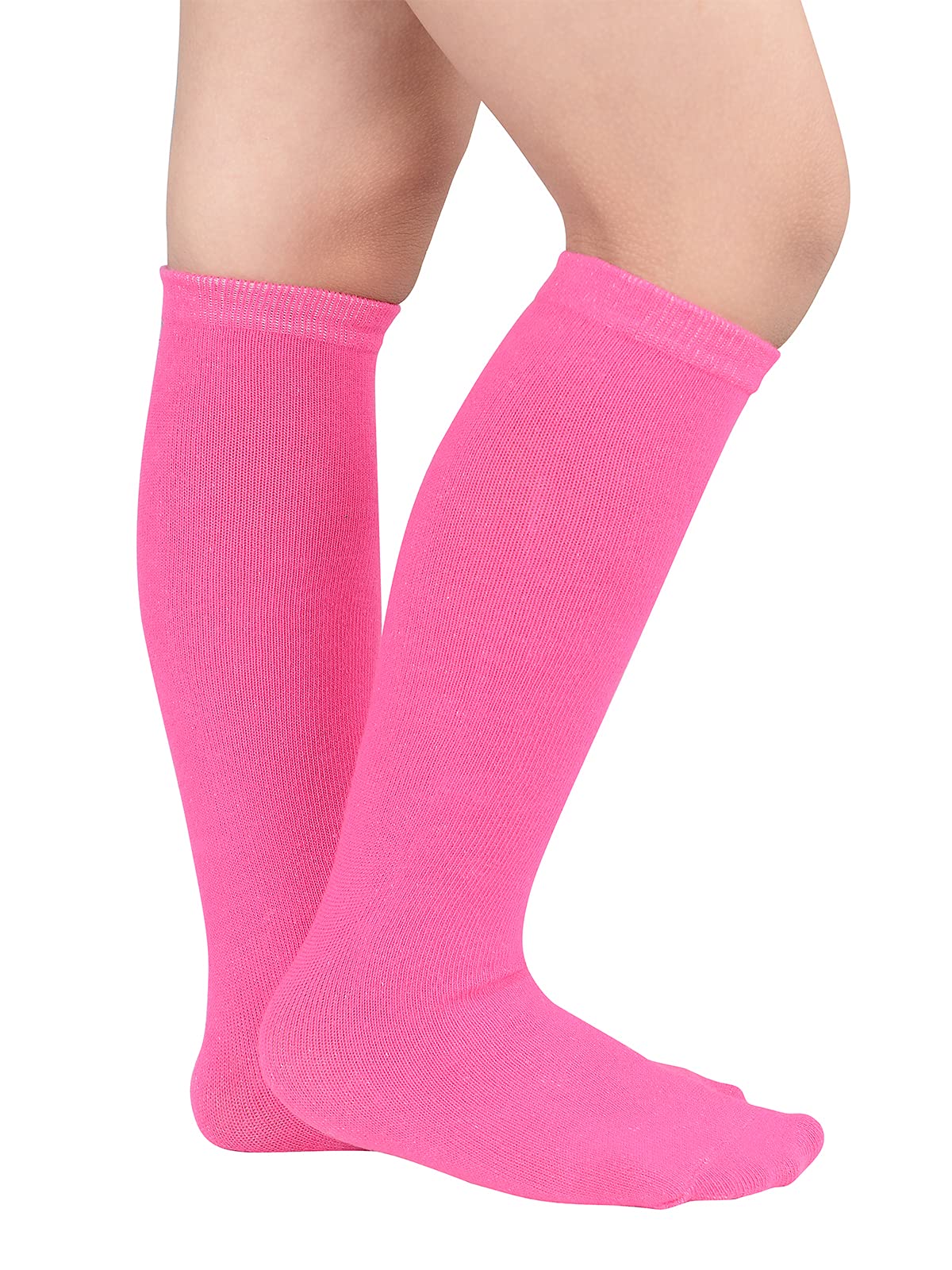 Century Star Kids Soccer Socks - Knee High Sports Socks for Boys & Girls, Youth Baseball Socks with Stripes, Toddler Athletic Tube Socks - Perfect for Soccer, Baseball, and School Uniforms