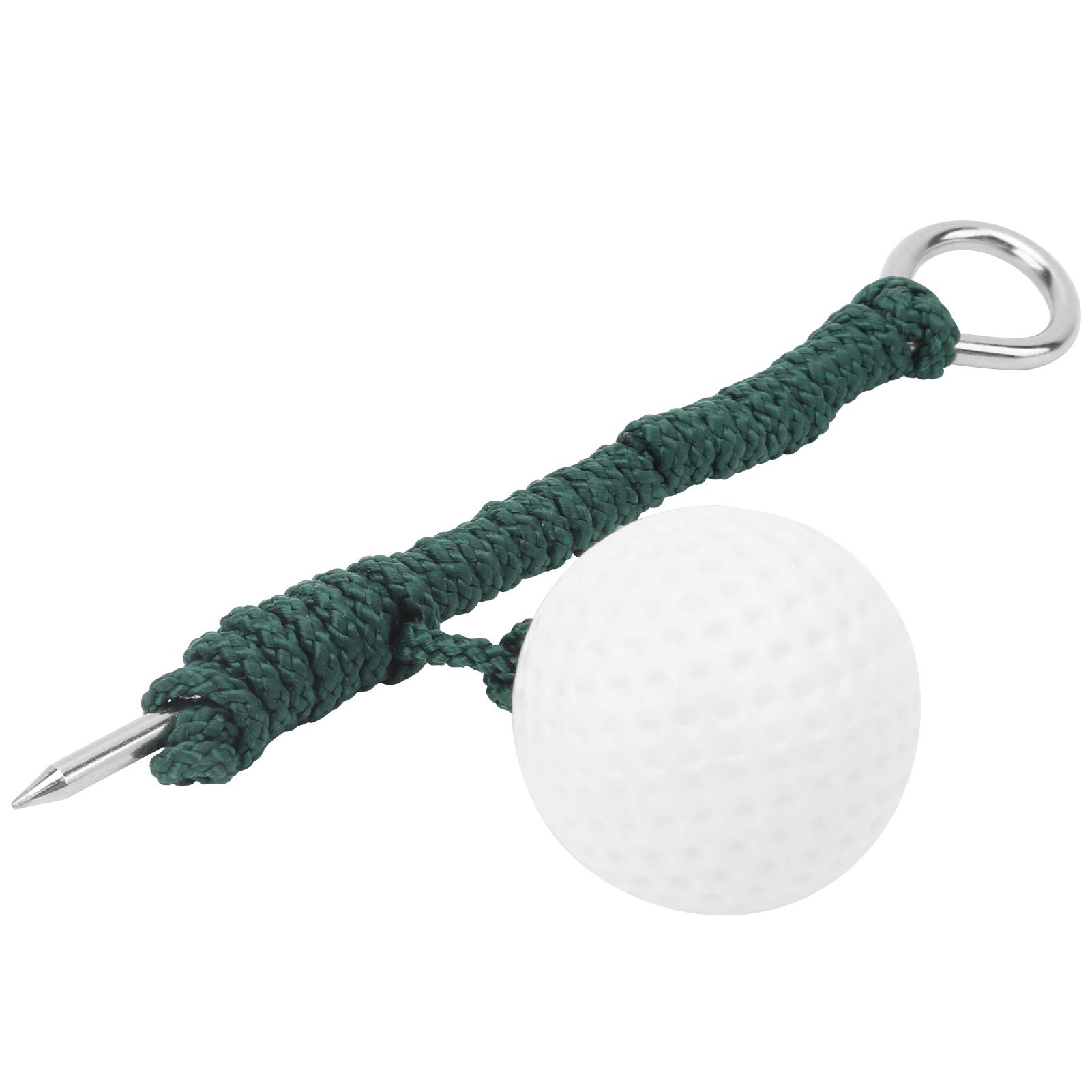 01 Golf Swing Trainer - Retractable Stainless Steel Practice Rope Ball | Golf Training Aid for Swing Improvement | Perfect for Backyard, Driving Range & Indoor Golf Practice