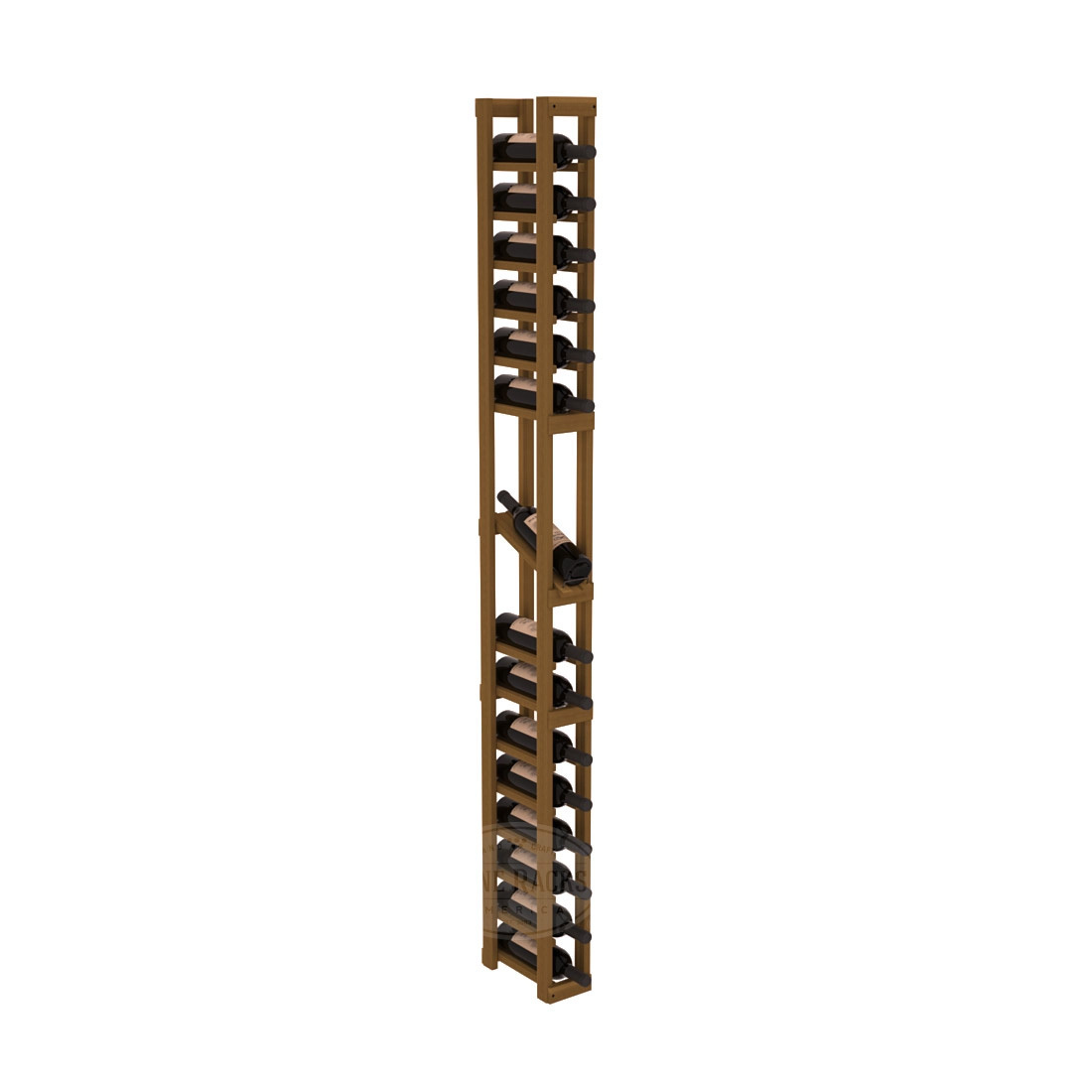 InstaCellar 1 Column Display Row Rack - Premium Wine Bottle Organizer for Kitchen, Bar & Cellar Storage - Perfect for Home, Restaurants & Wine Shops