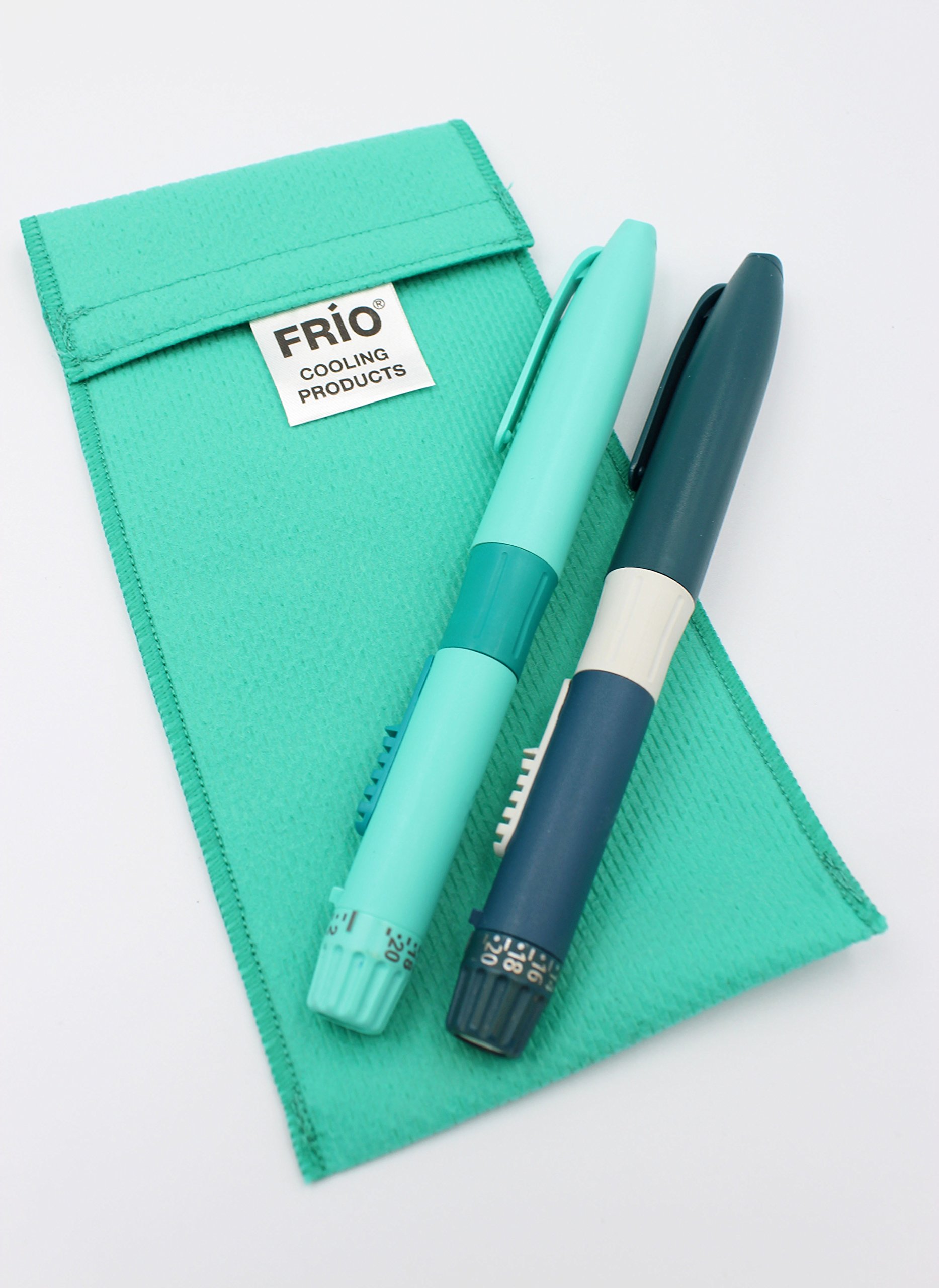 FRIO Duo Sea Green Insulin Pen & EpiPen Cooling Case - Portable Medical Storage for Diabetics & Allergy Relief - Perfect for Travel, Work, and Outdoor Activities