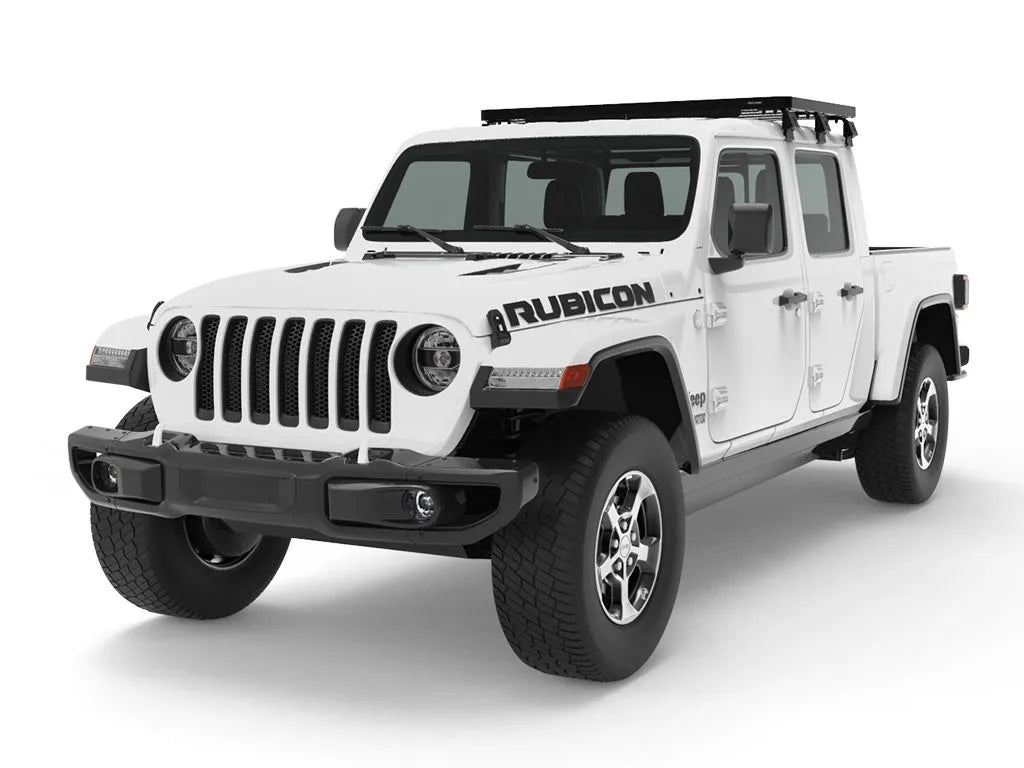 Jeep Gladiator JT Front Runner Outfitters Slimline II Roof Rack Kit - Heavy Duty Aluminum Rack System for Off-Road Adventures & Camping Gear Storage