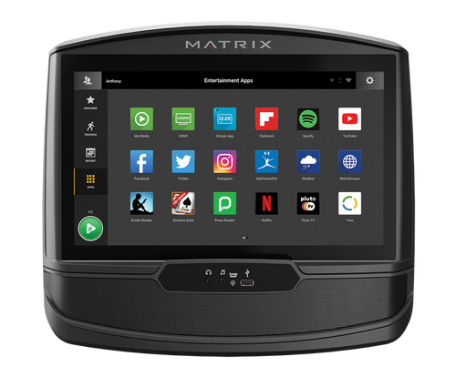 Matrix T30 Treadmill - Foldable Electric Running Machine for Home Gym, 3.0HP Motor, 12 Preset Programs, LCD Display - Perfect for Cardio Workouts & Weight Loss