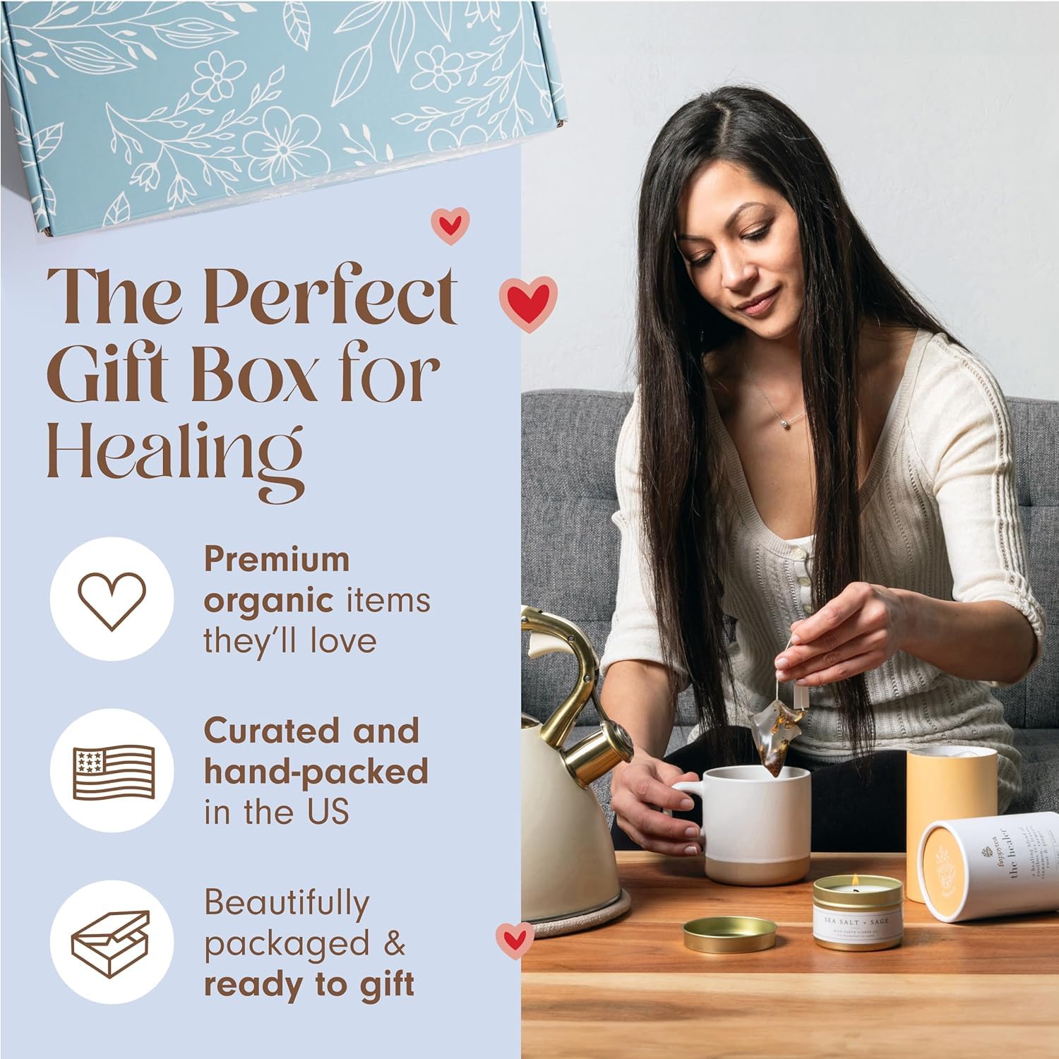 Unboxme Lavender Spa Gift Set for Women - Relaxing Aromatherapy Kit with Scented Candle & Bath Bombs - Perfect Self Care Present for Birthdays, Christmas, Get Well Soon - Ideal for Home Spa Nights & Stress Relief