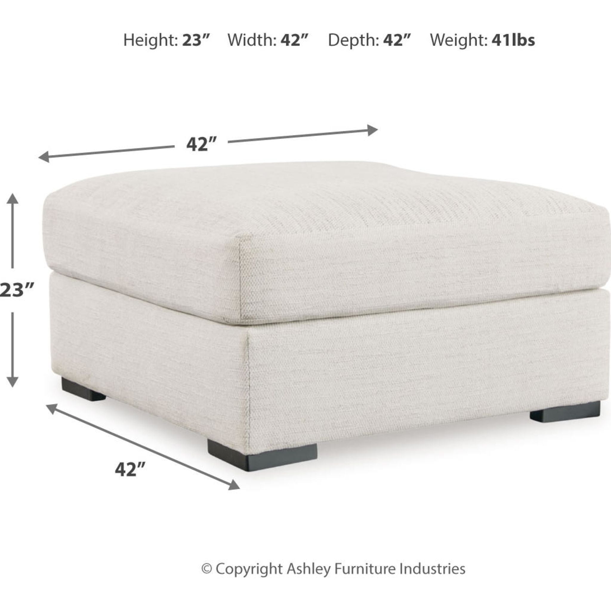 Luxury Oversized Accent Ottoman with Stone Finish - Perfect for Living Room, Bedroom & Home Decor