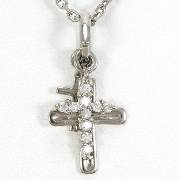 18K White Gold Diamond Necklace for Women - Elegant Pendant Jewelry Gift for Anniversary, Wedding & Special Occasions