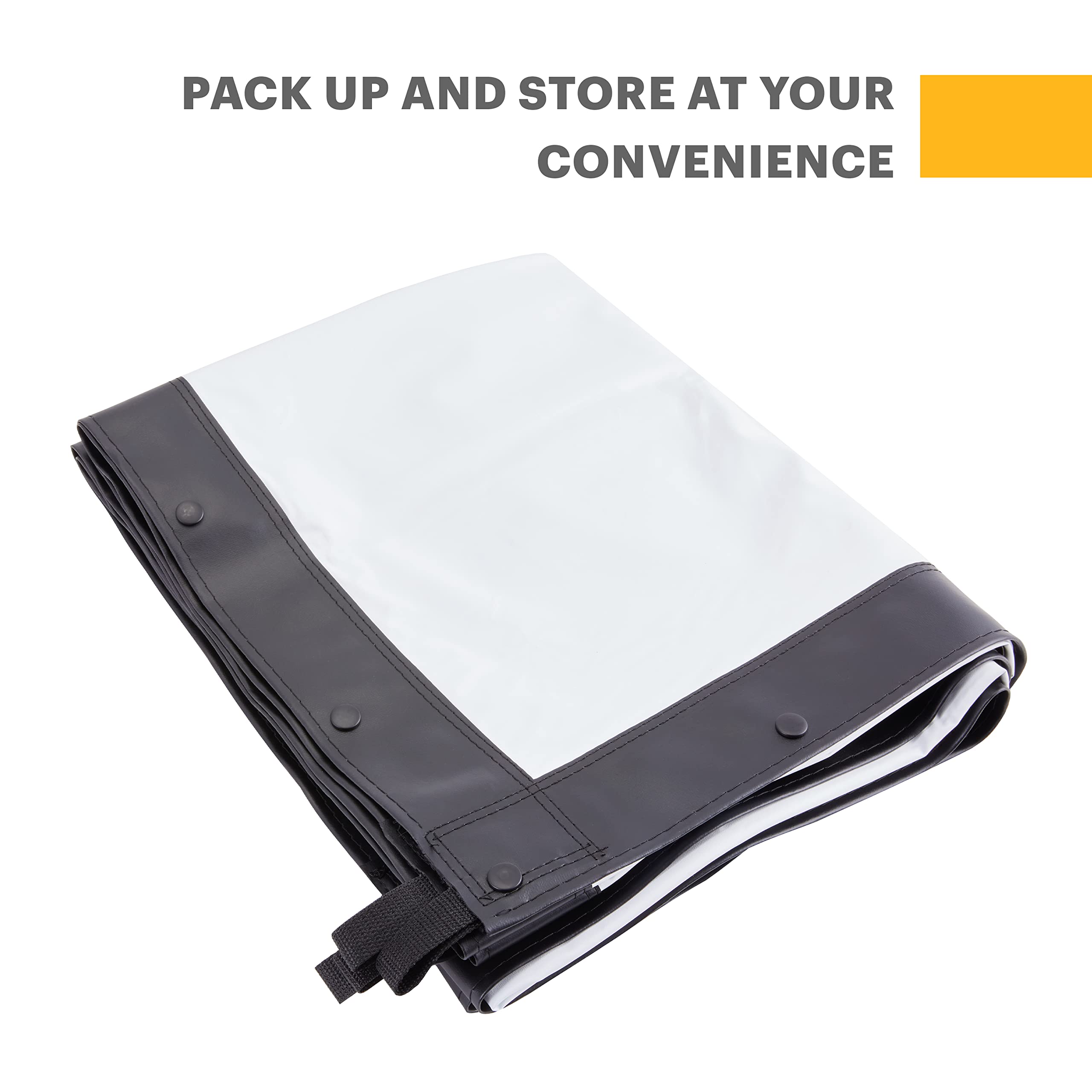 KODAK 120-Inch Fast Fold Projector Screen - High Contrast White Front Projection Backdrop for Indoor & Outdoor Movies | Wrinkle-Free, Glare-Proof & Easy-Clean Fabric | Perfect for Home Theater, Classroom Presentations & Backyard Movie Nights