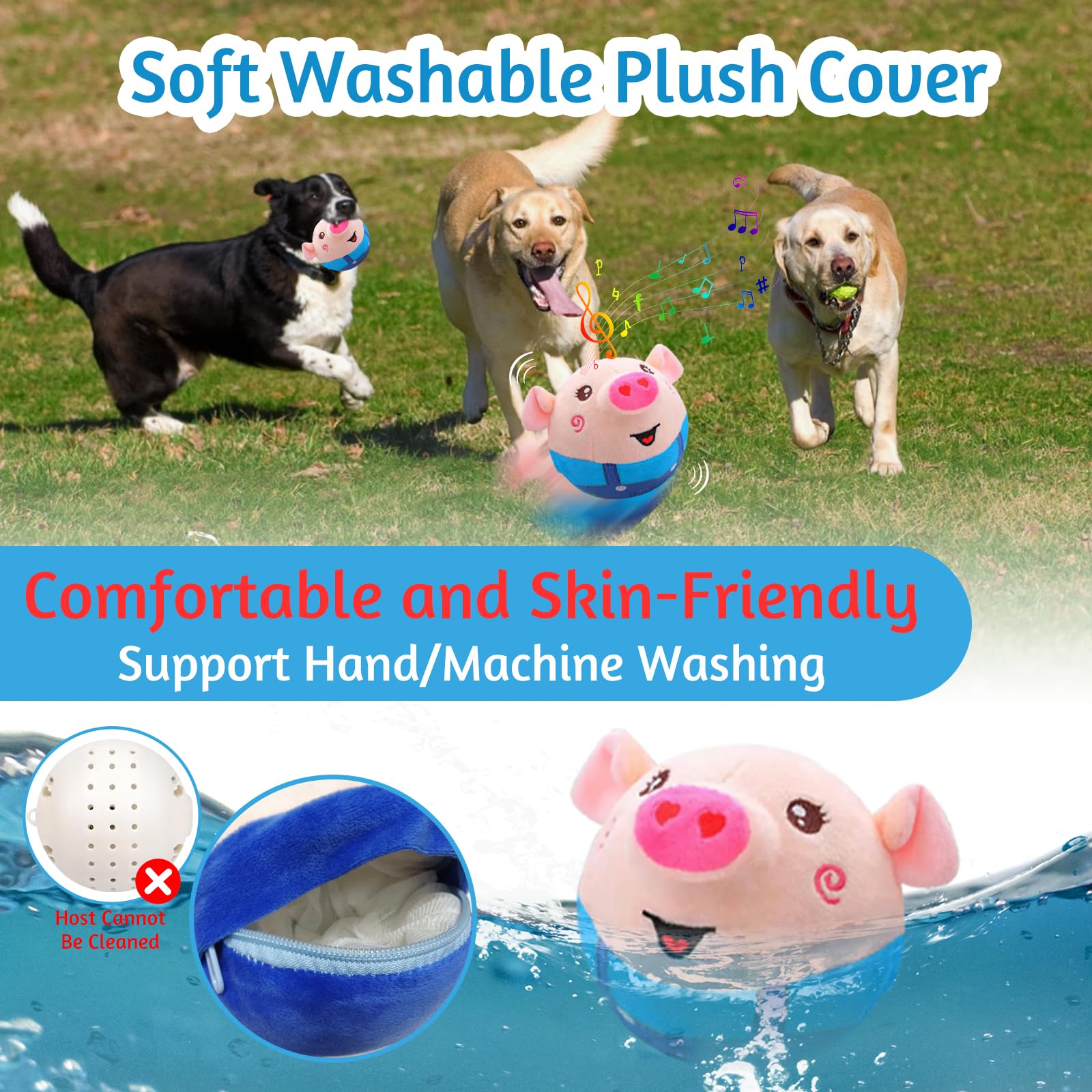 Interactive Electronic Moving & Talking Dog Toy - Shake, Bounce & Dance Plush for Dogs & Cats | Washable Pet Toy for Boredom Relief, Active Play & Training | Perfect for Indoor Fun, Gifts & Playtime Stimulation