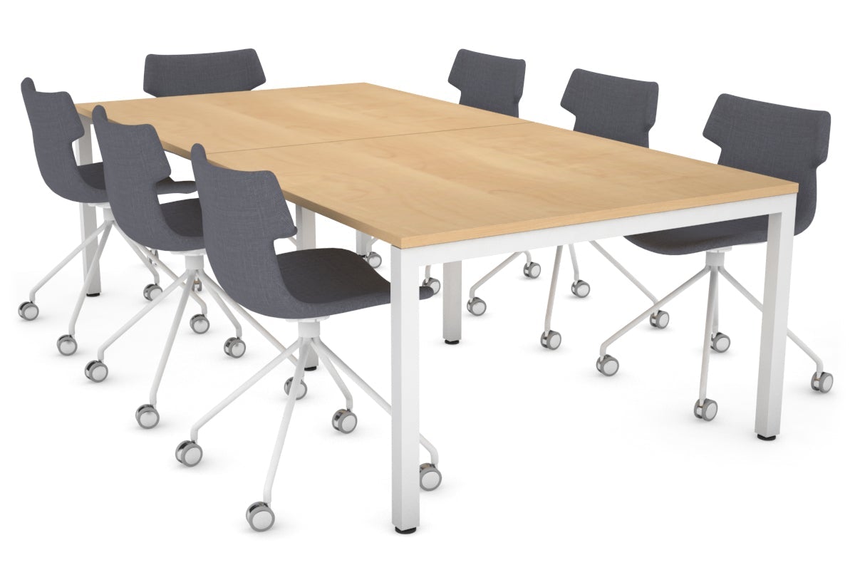Modern Square Leg Boardroom Conference Table - 94.5