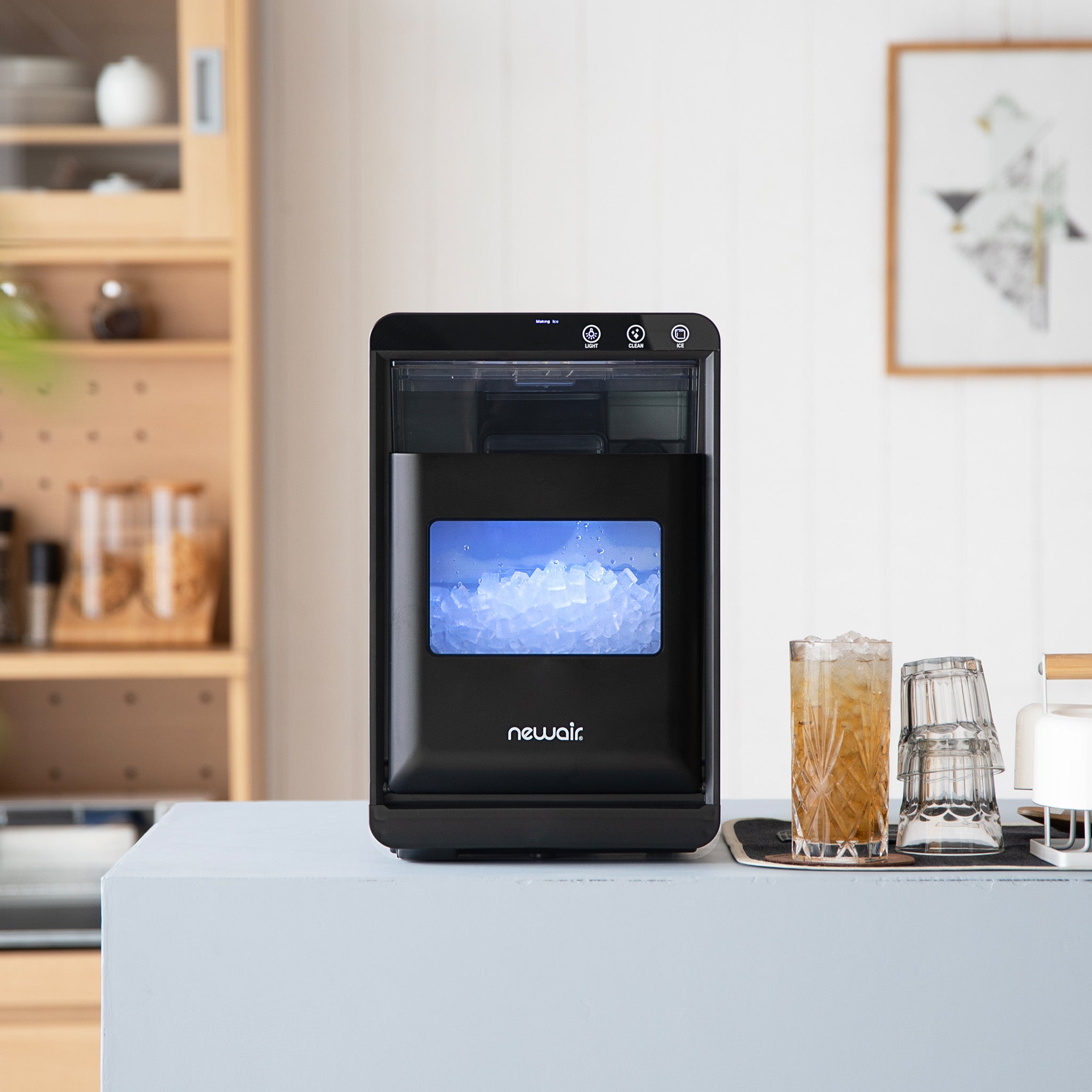 Newair® 44 lbs/24 Hours Countertop Nugget Ice Maker - Portable & Compact for Home, Office, RV, and Parties