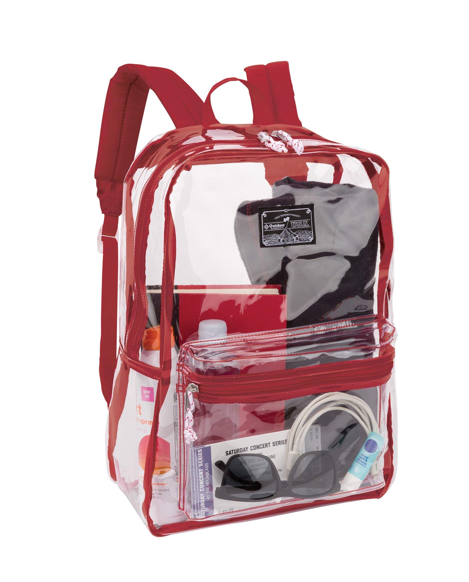 Outdoor Clear Pass Daypack - Lightweight Hiking Backpack for Women & Men, Water-Resistant & Durable (Pink Peacock/Black) - Perfect for Camping, Travel & Daily Commute