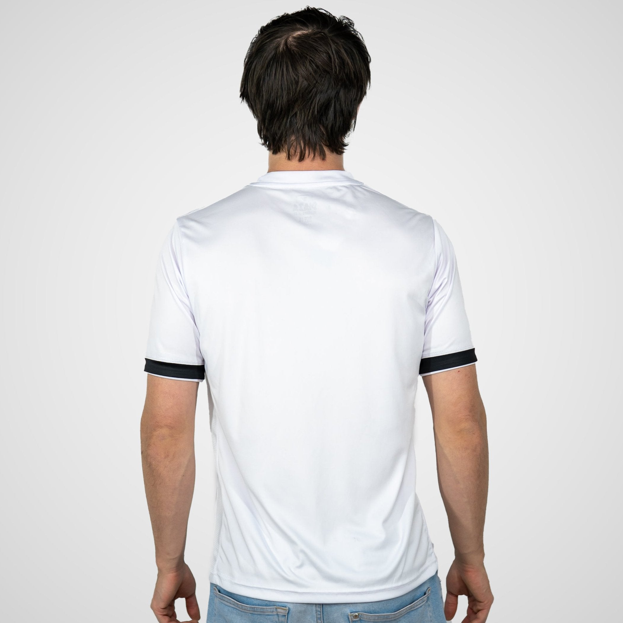 Men's White Bridge Training Jersey - Breathable & Lightweight Workout Shirt for Gym, Running & Sports Performance
