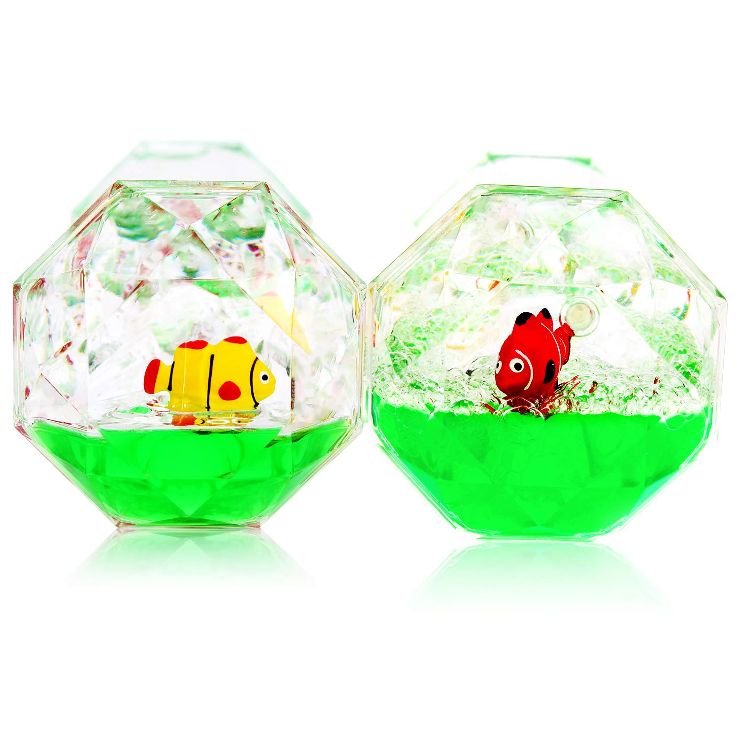 YUE MOTION - 3-Pack Liquid Motion Bubbler Sensory Toys for Kids & Adults | Calming Relaxation Timer for Autism, Stress Relief & Focus | Desk Decor for Office, Classroom & Home Use