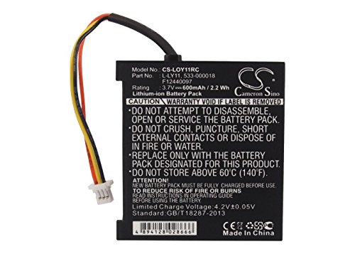 XSP 600mAh Replacement Battery for Logitech G930 Gaming Headset - Compatible with G930 MX Revolution (Part No. 533-000018, F12440097, L-LY11) - Long-Lasting Power for Extended Gaming Sessions & Wireless Headset Use