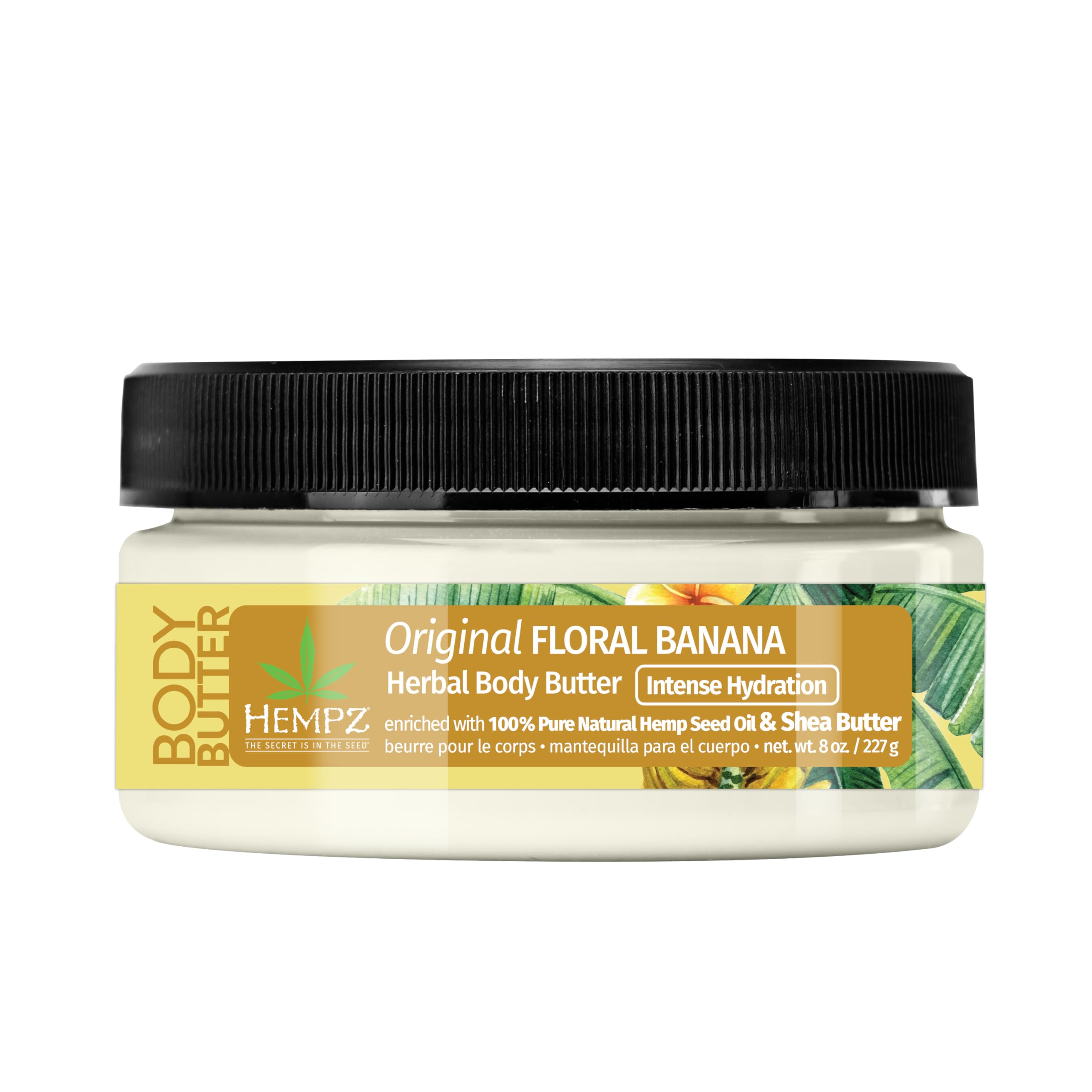 Hempz Original Herbal Body Butter 8 oz - Ultra Hydrating Moisturizer for Dry Skin | Vegan & Cruelty-Free Body Lotion | Perfect for Daily Skincare Routine & Post-Shower Hydration