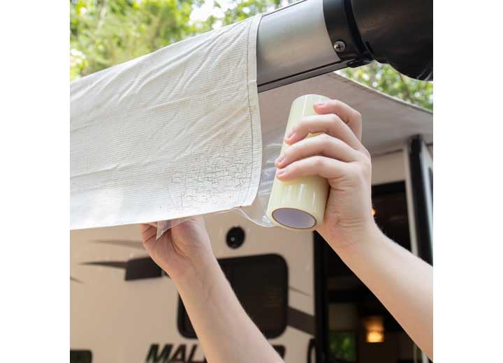 Camco 42623 5-Inch x 15-Foot Heavy Duty Awning Repair Tape - Waterproof & UV Resistant for RV, Boat, and Outdoor Canopy Repairs