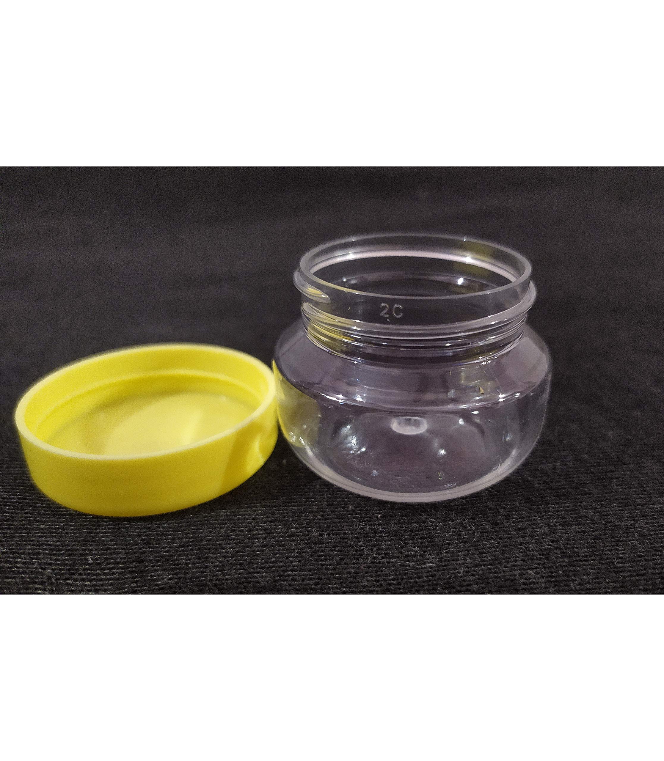 12Pcs 30ml Empty Cosmetic Jars - Transparent Makeup Containers for Eyeshadow, Face Cream & Skincare - Perfect for DIY Beauty Products, Travel & Salon Use