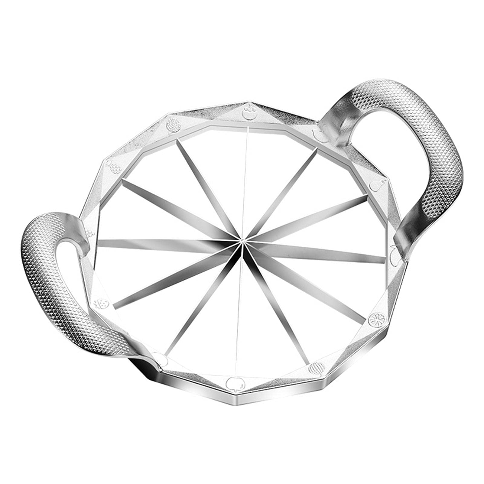 Stainless Steel Watermelon Slicer - Quick & Easy Round Melon Cutter Tool for Cantaloupe, Pineapple & Honeydew - Durable Fruit & Vegetable Peeler & Corer - Perfect for Summer BBQs, Picnics & Healthy Snacking