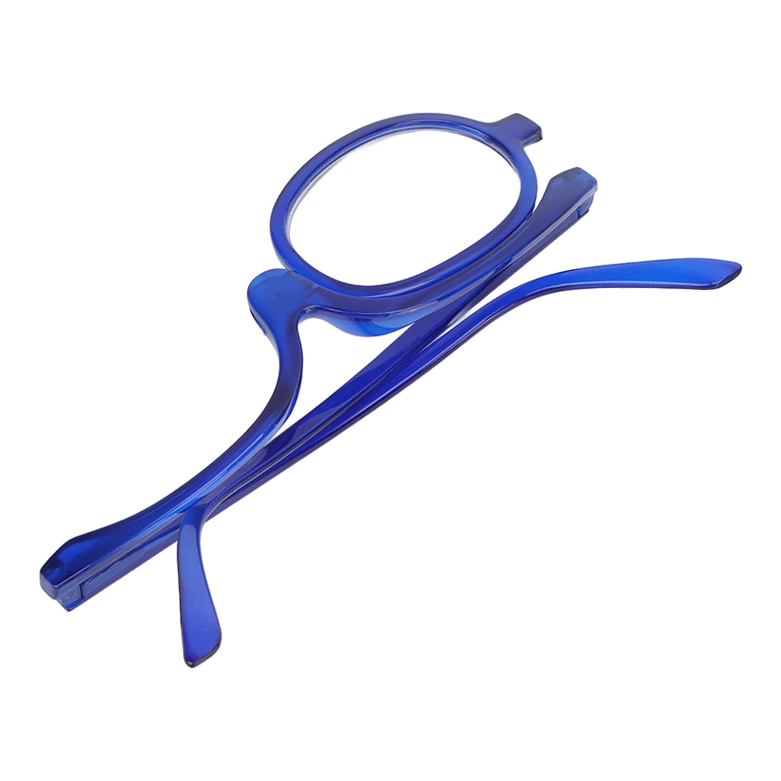 Blue Lens Magnifying Makeup Glasses +3.50 for Women - Scratch Resistant & Switchable for Home Beauty